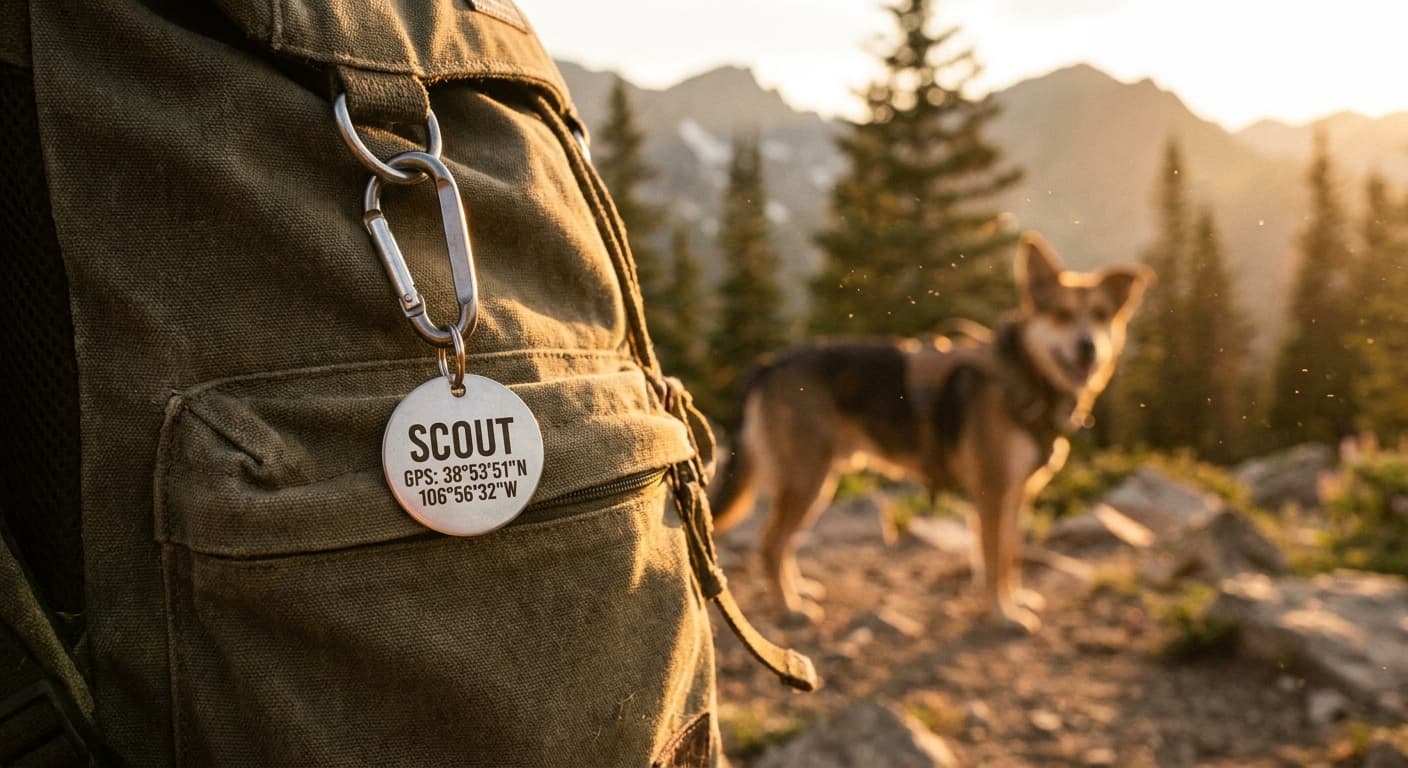 Круглий адресник Ø35